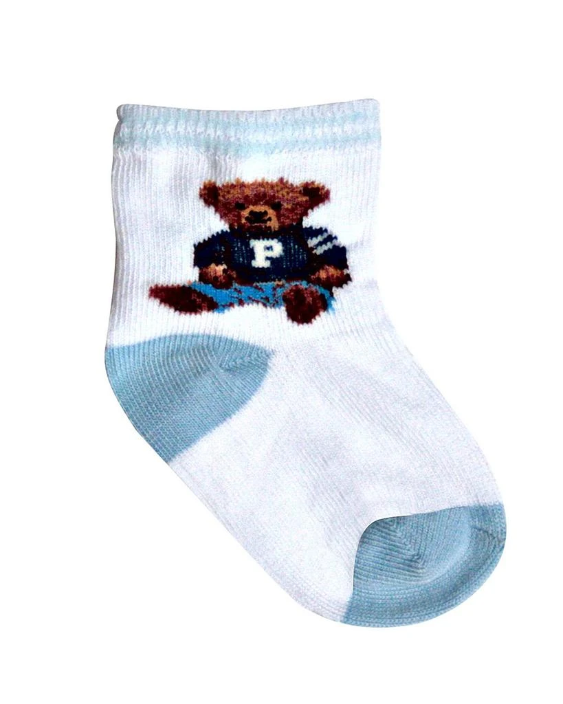 商品Ralph Lauren|男婴Boys' Polo Boy Teddy Crew Socks - Baby,价格¥45,第1张图片