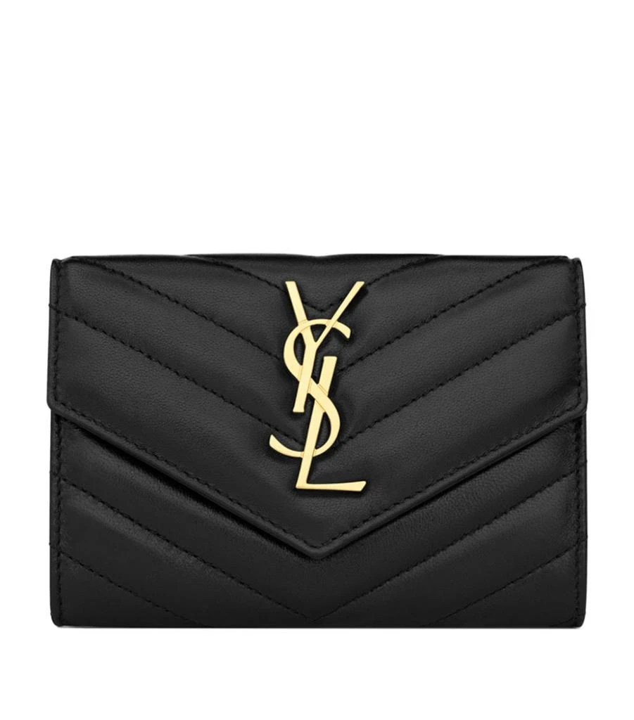 商品Yves Saint Laurent|Small Monogram Metalassé Envelope Wallet,价格¥4274,第1张图片