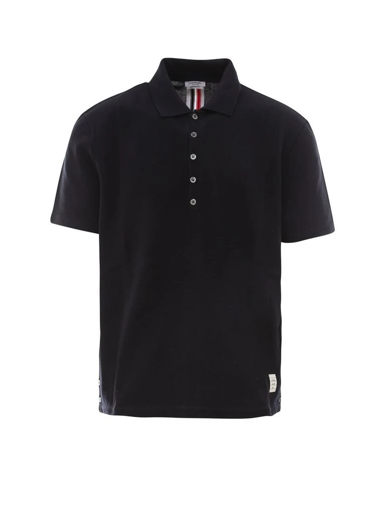 商品Thom Browne|Thom Browne Classic Pique Stripe Relaxed Polo Shirt,价格¥2930,第1张图片