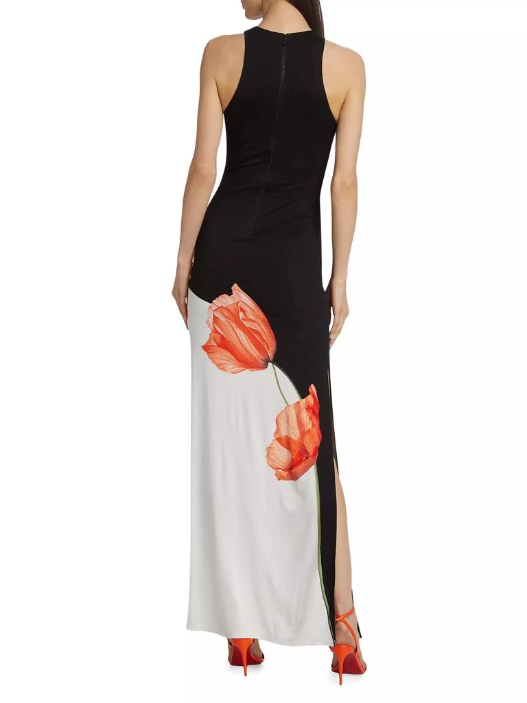 商品Alice + Olivia|Pania Two-Tone Floral Column Dress,价格¥1503,第5张图片详细描述