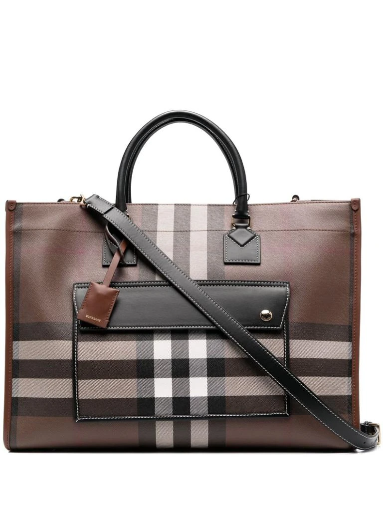 商品Burberry|BURBERRY - Cotton Blend Tote Bag,价格¥11097,第1张图片