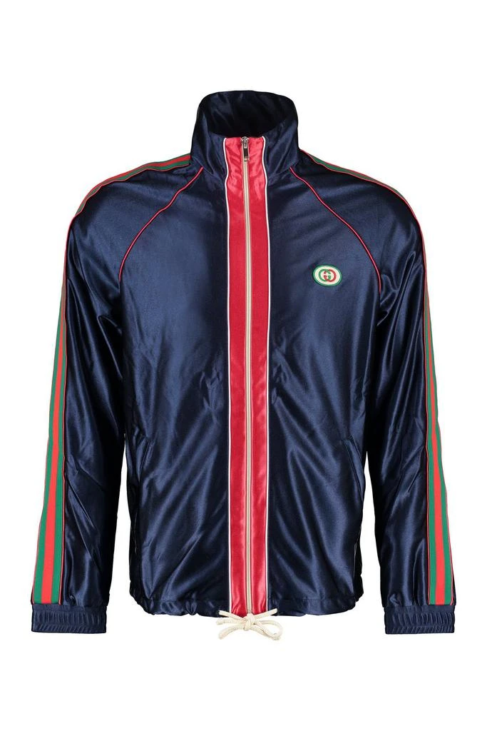 商品Gucci|Gucci Shiny Jersey Web Jacket,价格¥5001,第1张图片