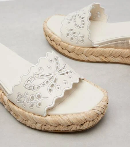商品Jimmy Choo|Arlee 60刺绣草编坡跟鞋,价格¥8287,第5张图片详细描述