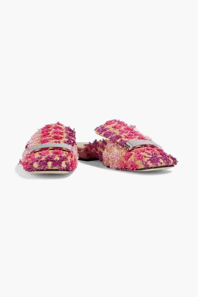 商品Sergio Rossi|sr1 embellished raffia slippers,价格¥1080,第2张图片详细描述