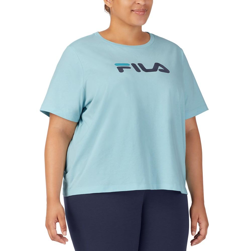 Plus Size Thea Cotton Logo Short-Sleeve T-Shirt商品第3张图片规格展示