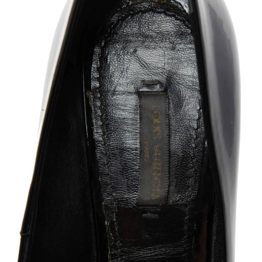 Louis Vuitton Black Patent Leather Oh Really! Peep Toe Platform Pumps Size 38 商品