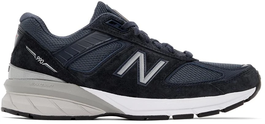 商品New Balance|Navy Made In USA 990v5 Low Sneakers,价格¥1748,第1张图片