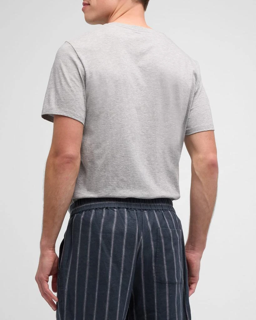 商品Vince|Short-Sleeve V-Neck Jersey T-Shirt, Gray,价格¥516,第3张图片详细描述