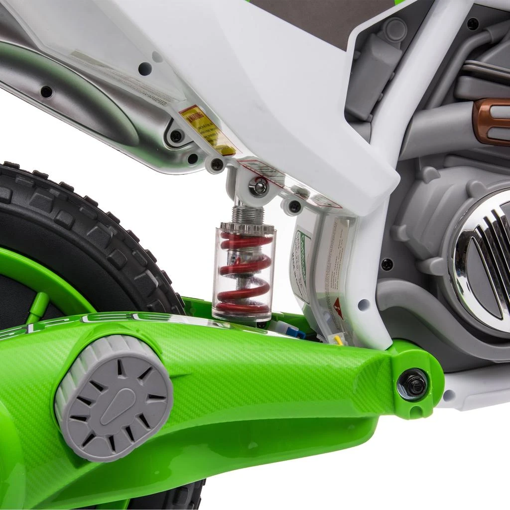 商品Streamdale Furniture|Streamdale Green Electric Kids Ride On Motorbike with Safety Features and Powerful Motors,价格¥2949,第4张图片详细描述