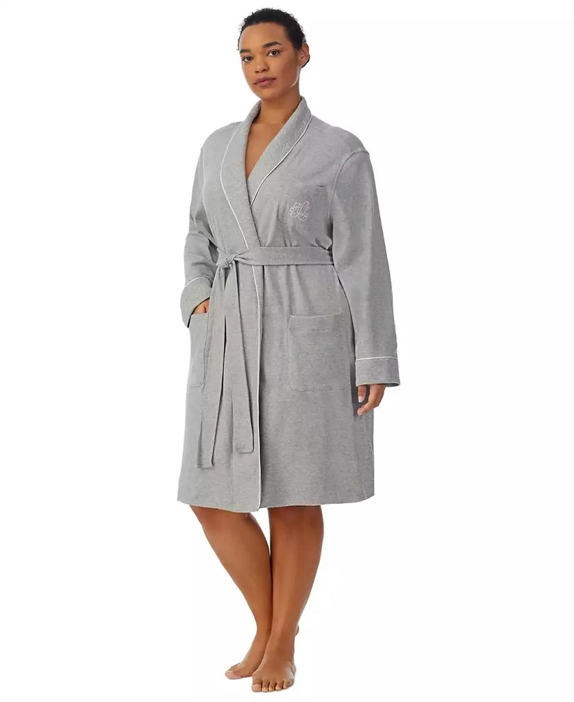 商品Ralph Lauren|Women's Plus Size Shawl-Collar Robe,价格¥586,第1张图片