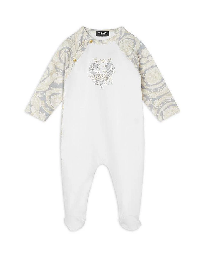 商品Versace|Unisex Barocco Stretch Jersey Footie - Baby,价格¥1715,第1张图片详细描述