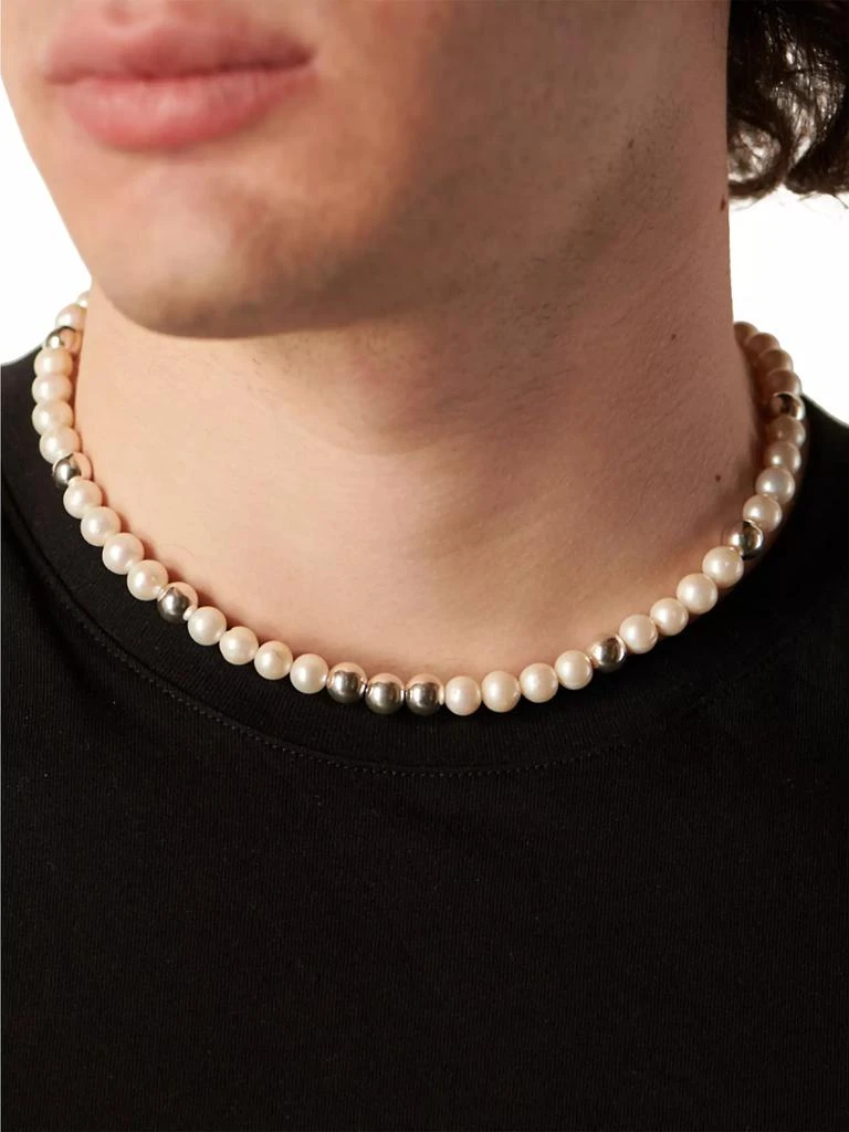 商品Emanuele Bicocchi|Unisex Sterling SIlver & Freshwater Pearl Beaded Necklace,价格¥3124,第2张图片详细描述