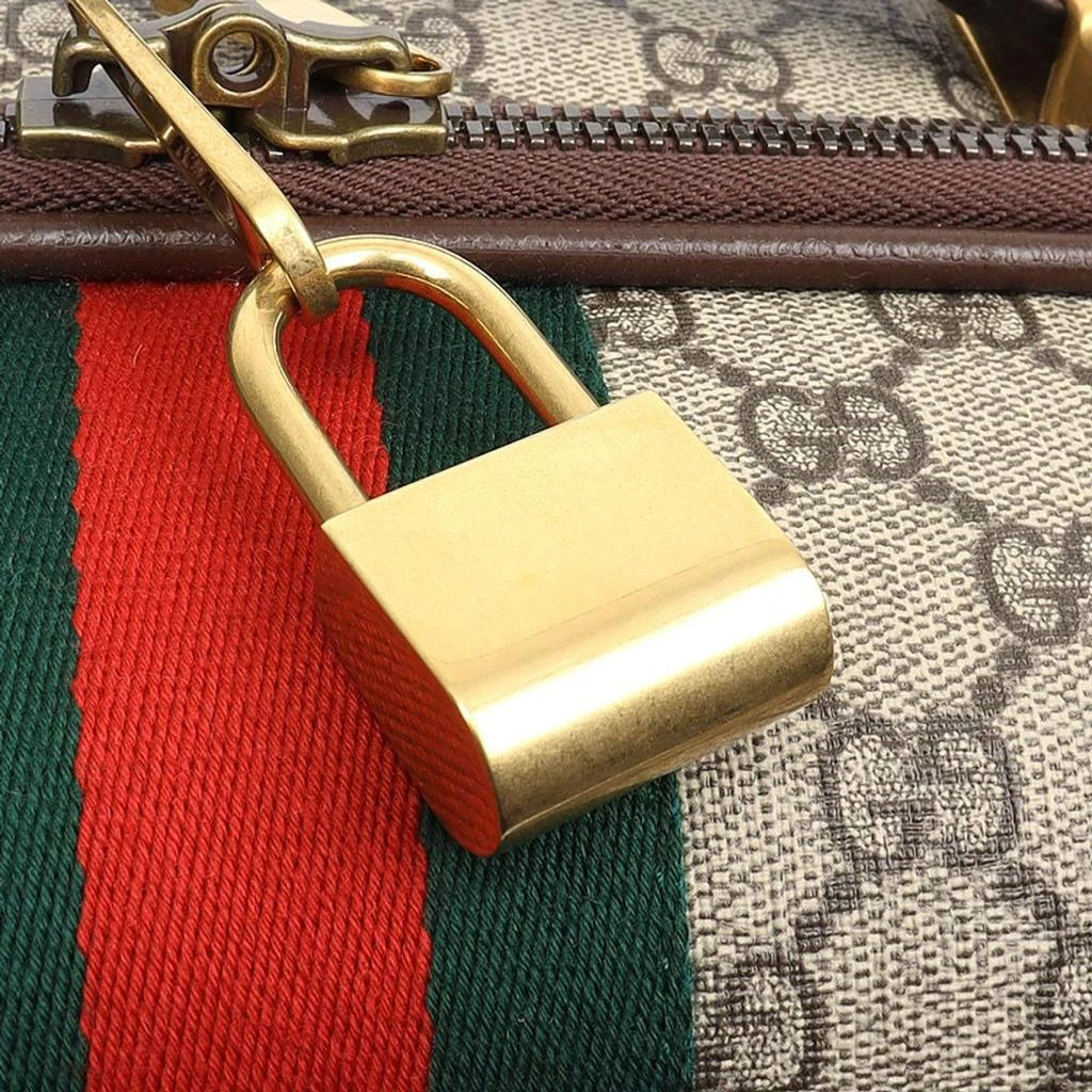Gucci Beige Brown Canvas and Leather Savoy Small Suitcase 商品
