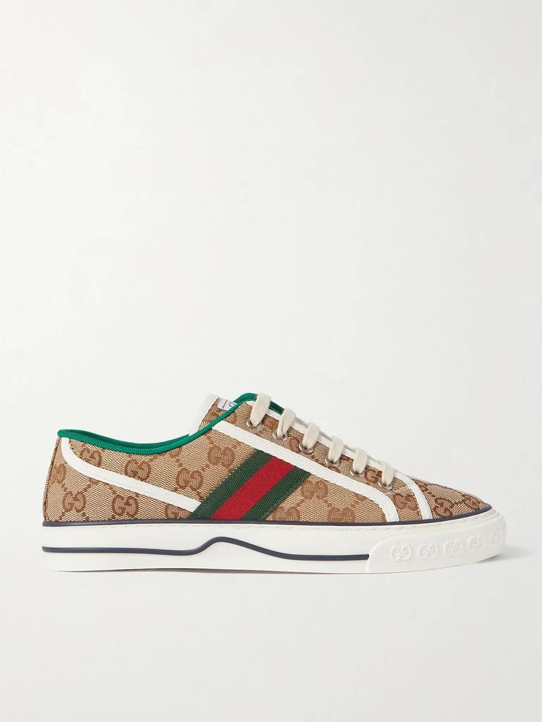 商品Gucci|Tennis 1977 品牌标志刺绣帆布运动鞋  - IT34,价格¥6226,第1张图片