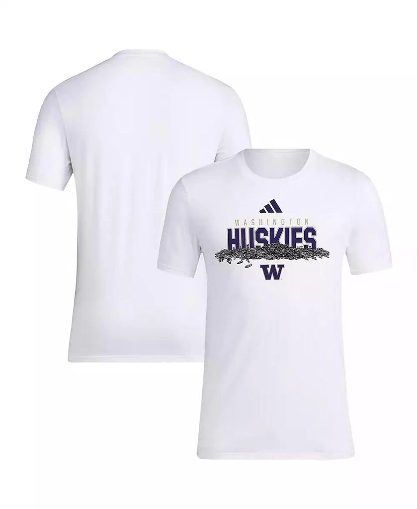 商品Adidas|Men's White Washington Huskies Baseball Sunflower Seeds T-Shirt,价格¥221,第1张图片