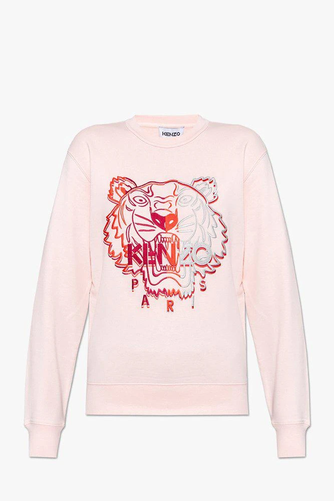 商品Kenzo|Kenzo Tiger Embroidered Ribbed Cuff Sweatshirt,价格¥1473,第1张图片