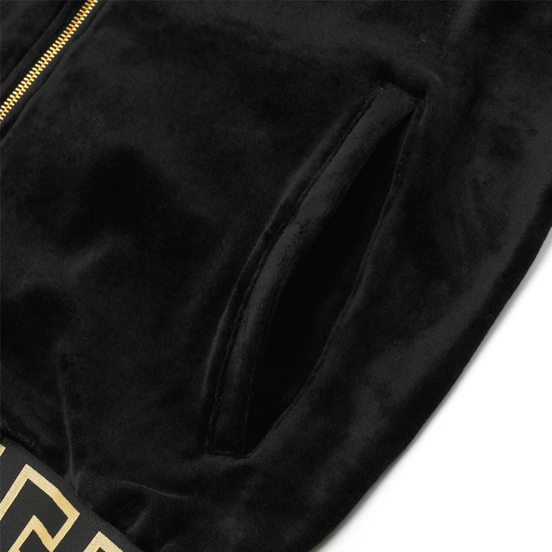 VERSACE 范思哲 Greco边饰丝绒连帽衫 AGU15010-AC00344-A008 商品