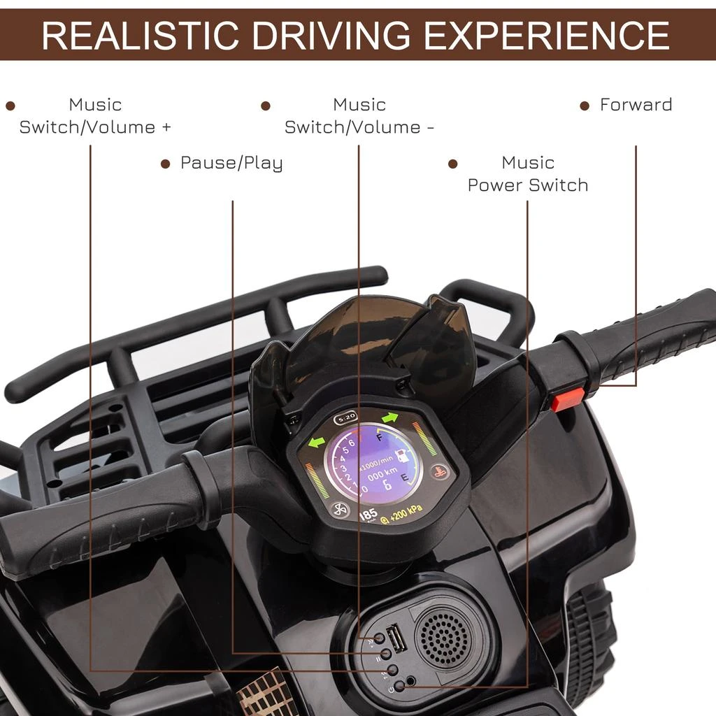 Streamdale Kids' Electric ATV Realistic Driving 商品