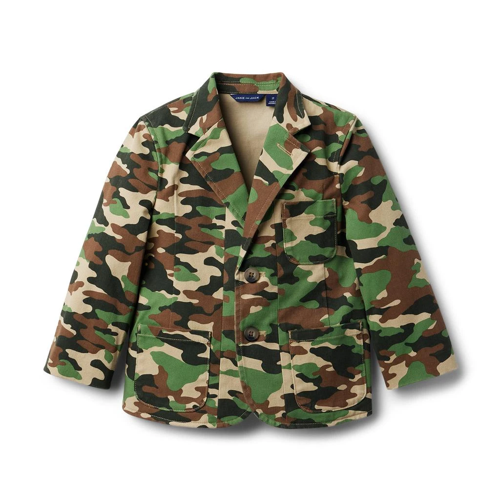 商品Janie and Jack|Twill Camo Blazer (Toddler/Little Kids/Big Kids),价格¥413,第1张图片