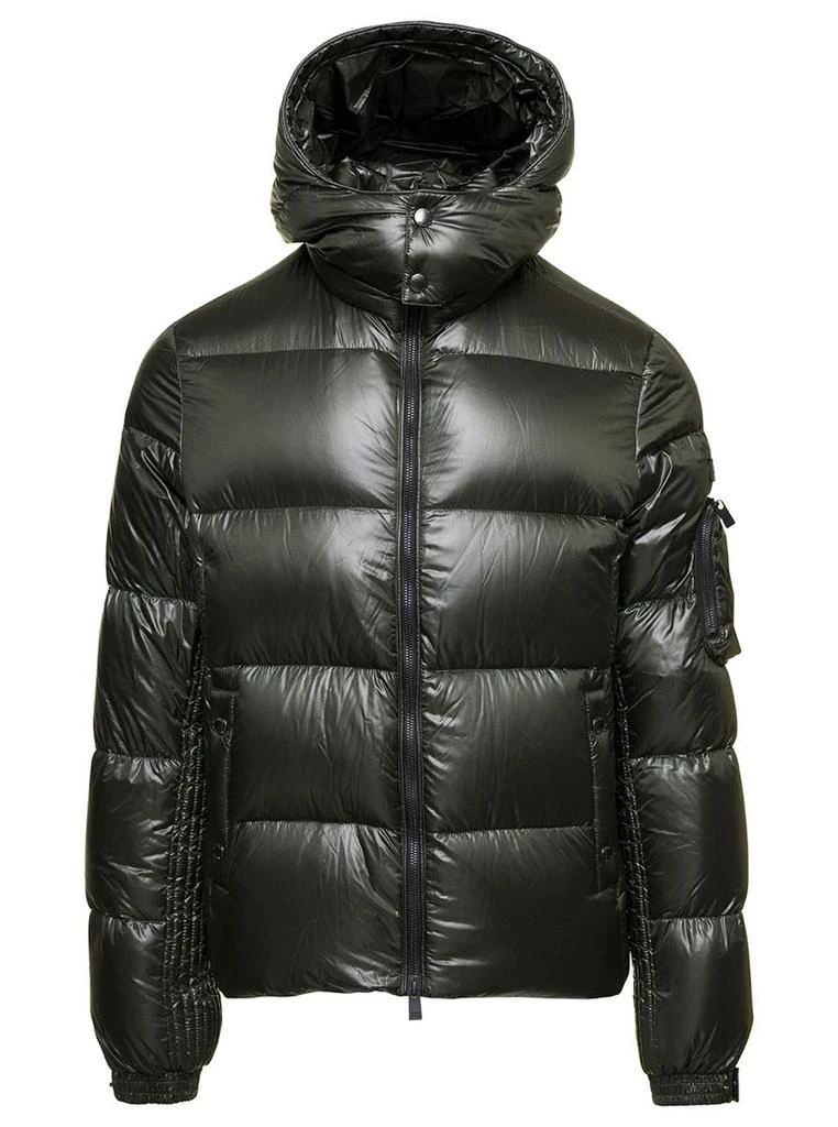 商品TATRAS|'Belbo' Green Down Jacket with Logo Patch and Patch Pocket on Sleeve in Shiny Nylon Man,价格¥3259,第1张图片