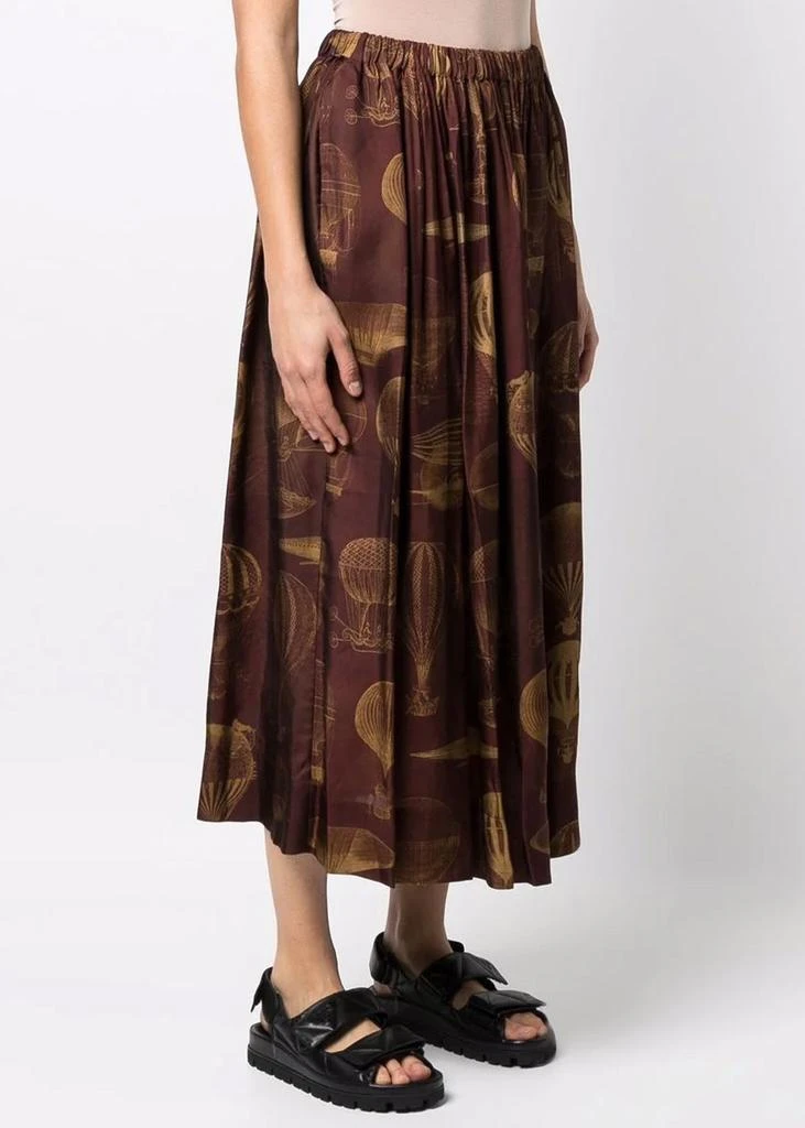 商品Uma Wang|Uma Wang Dark Red & Tan Gillian Skirt,价格¥4308,第2张图片详细描述