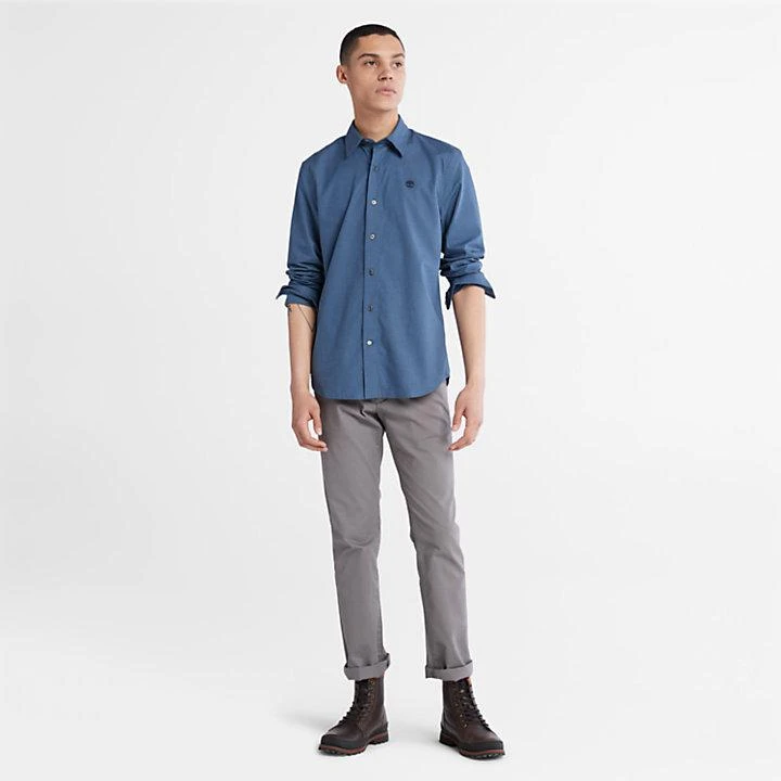 商品Timberland|Lightweight Flannel Shirt for Men in Navy,价格¥580,第3张图片详细描述