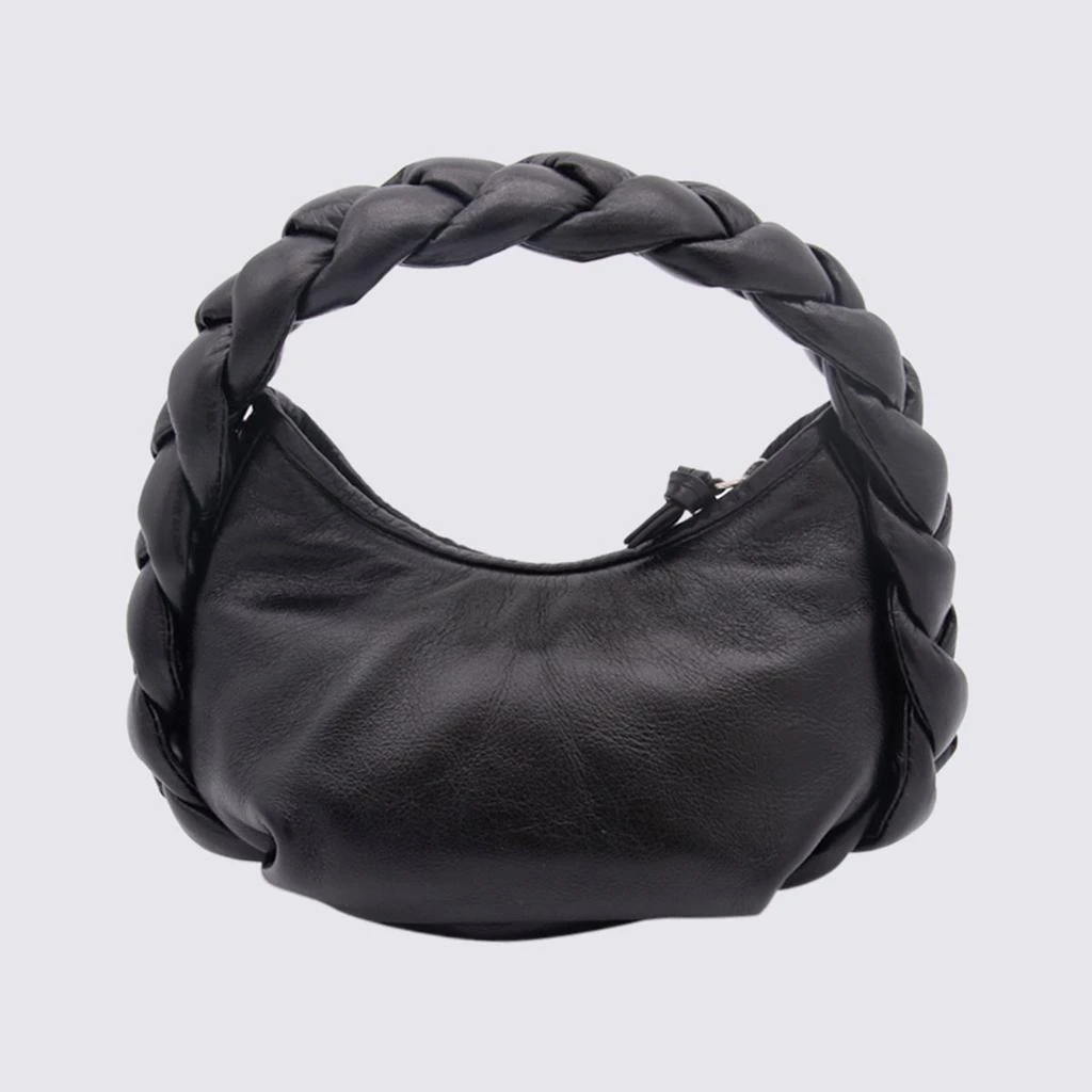 商品Hereu|BLACK LEATHER TOP HANDLE BAG,价格¥2684,第2张图片详细描述