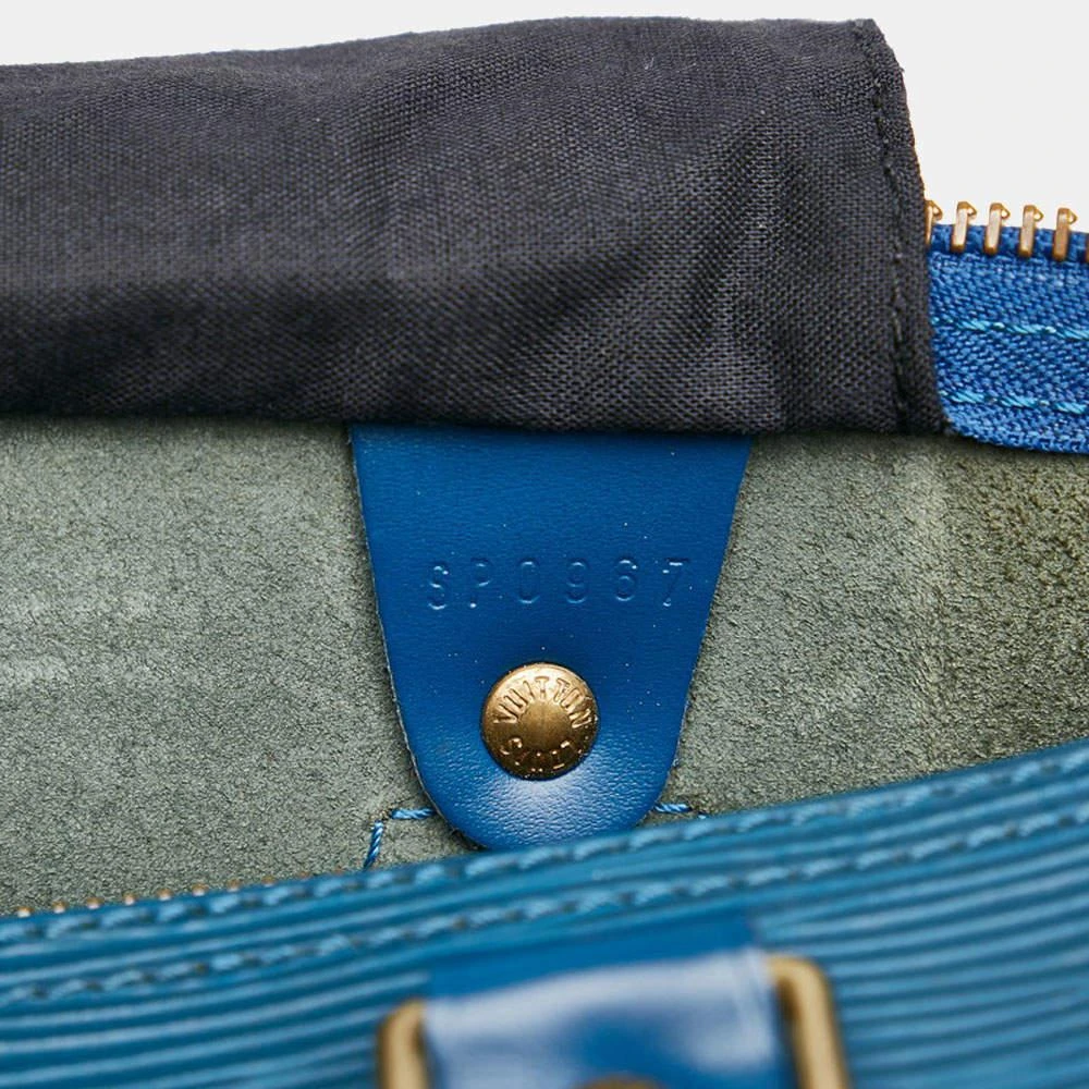 Louis Vuitton Blue Epi Leather Speedy 30 Satchel Bag  商品