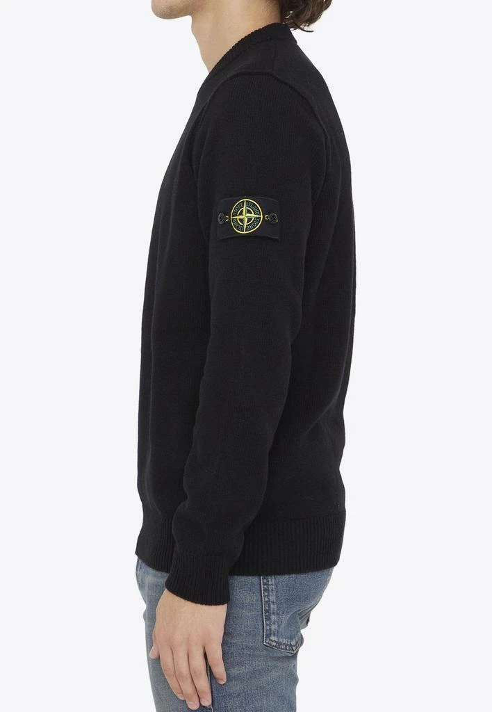 商品Stone Island|Compass-Patch Pullover Sweatshirt,价格¥3314,第3张图片详细描述