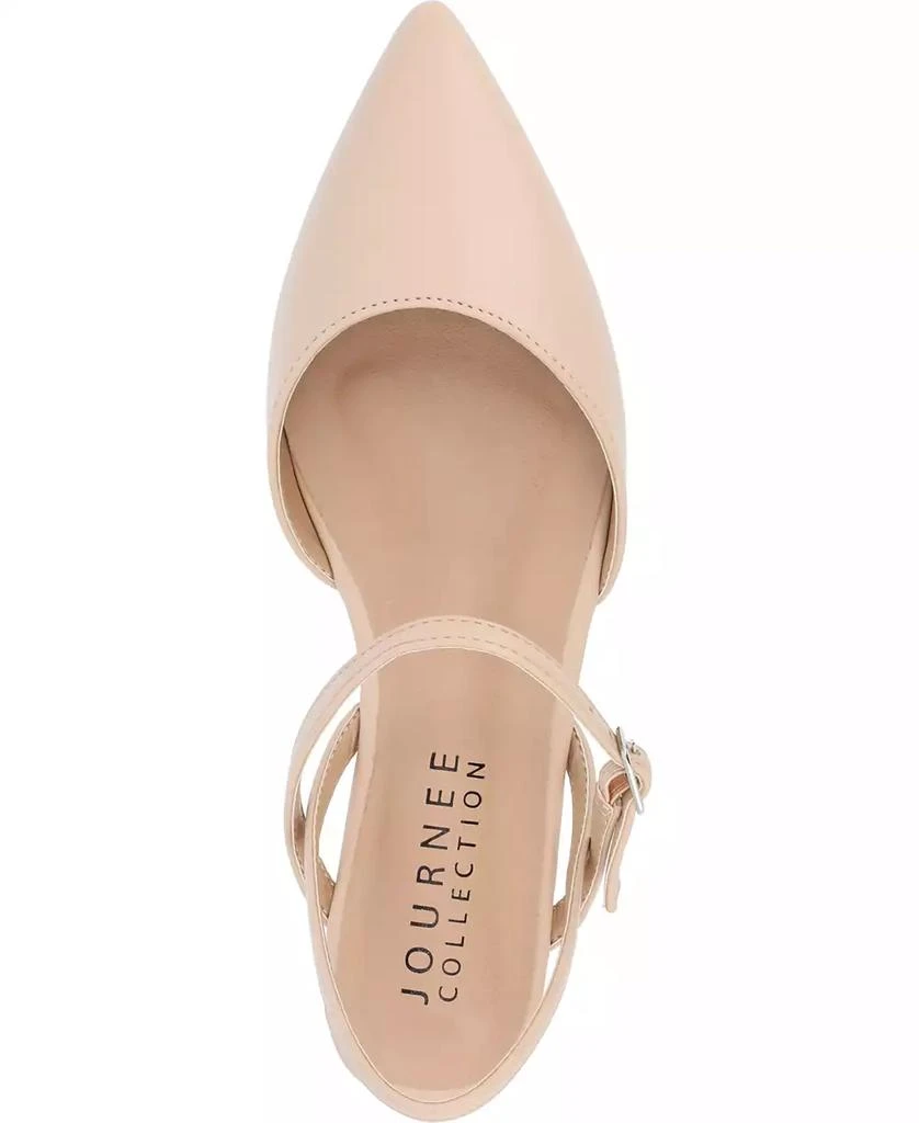 商品Journee Collection|Women's Martine Strappy Pointed Toe Flats,价格¥382,第4张图片详细描述