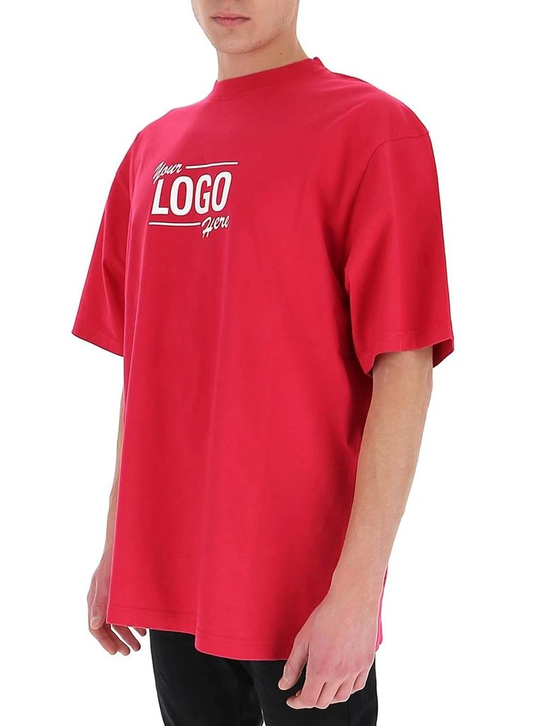 商品Balenciaga|Balenciaga Your Logo Here Print T-Shirt,价格¥2291,第5张图片详细描述