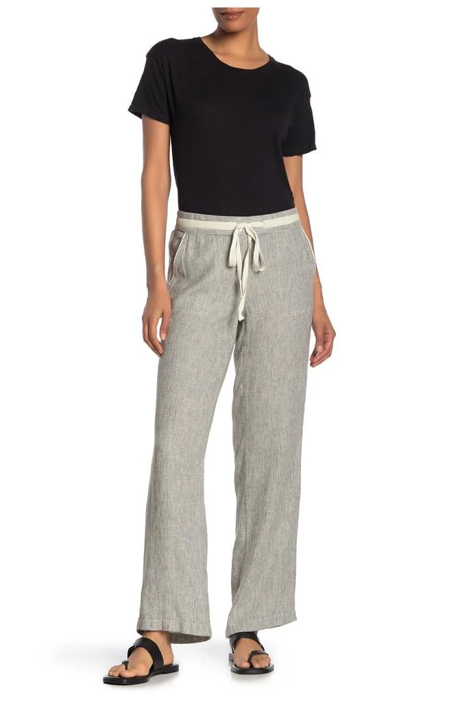 商品Caslon|Yarn Dye Striped Linen Blend Pants,价格¥249,第1张图片