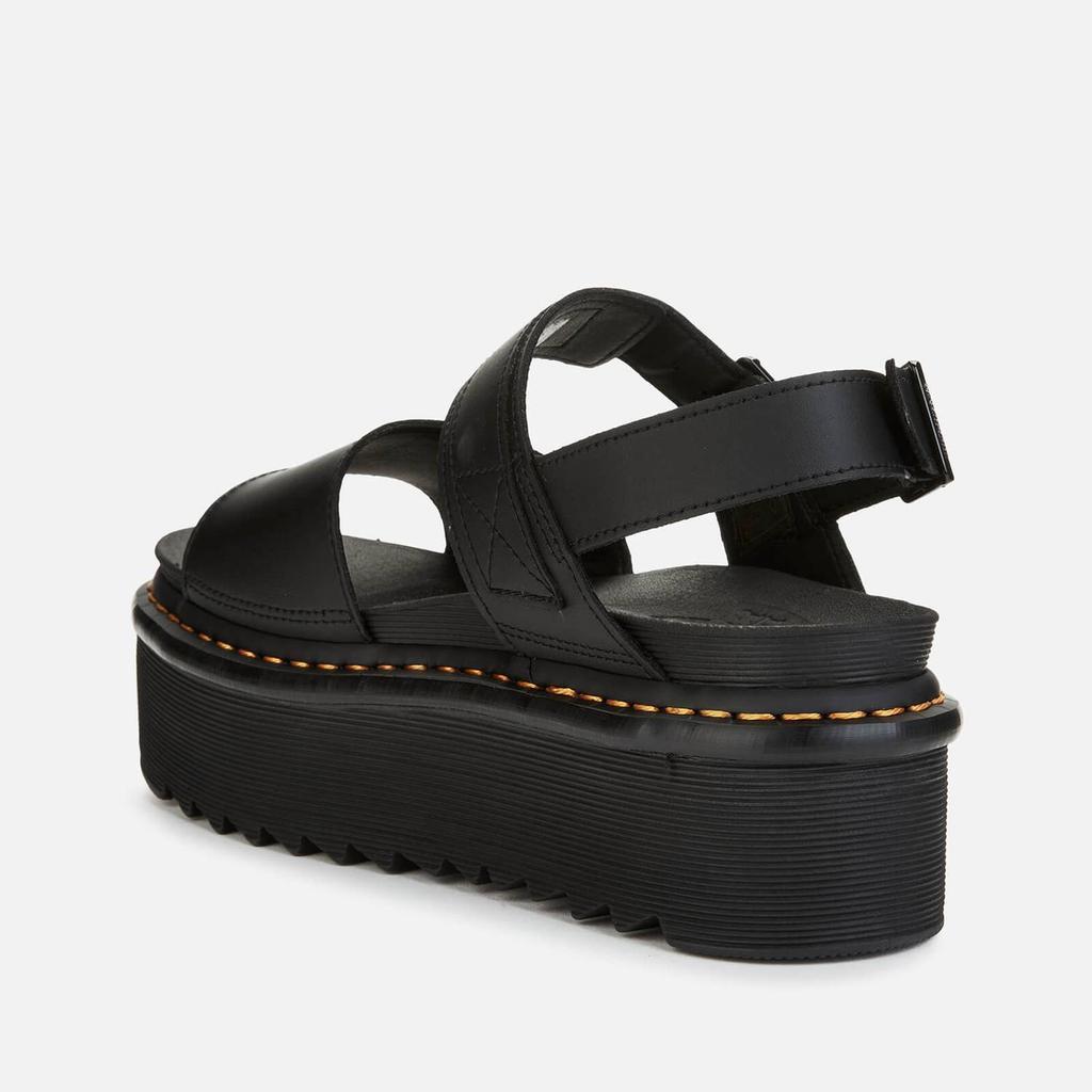 商品Dr. Martens|Dr. Martens Women's Voss Quad Double Strap Sandals - Black,价格¥963,第4张图片详细描述
