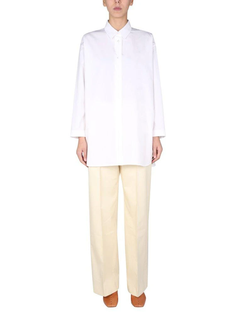 商品Jil Sander|Jil Sander Side Slit Long-Sleeved Shirt,价格¥3015,第1张图片