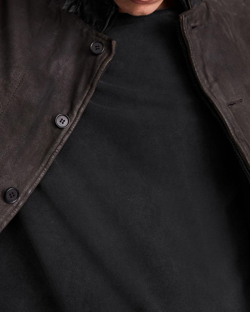 Survey Regular Fit Leather Blazer商品第8张图片规格展示