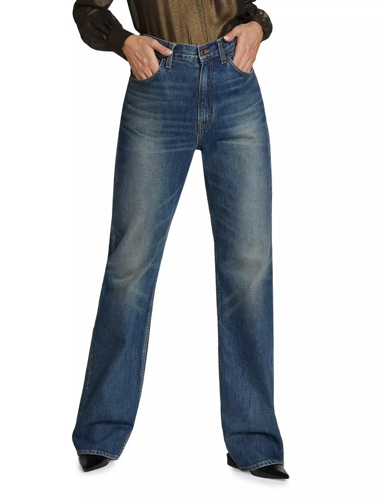 商品Nili Lotan|Mitchell High-Rise Straight-Leg Jeans,价格¥3375,第3张图片详细描述