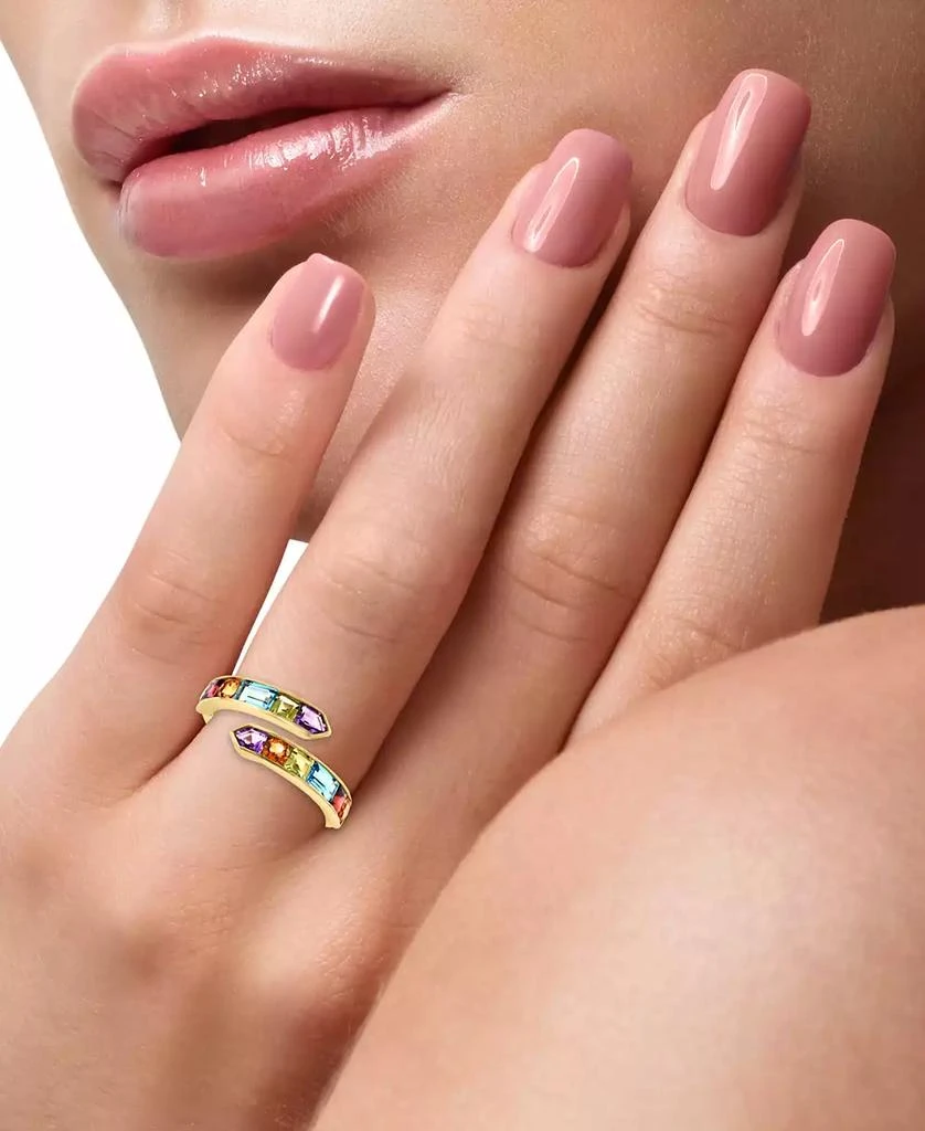 商品Effy|EFFY® Multi-Gemstone Bypass Ring (2-1/2 ct. t.w.) in 14k Gold,价格¥4712,第2张图片详细描述