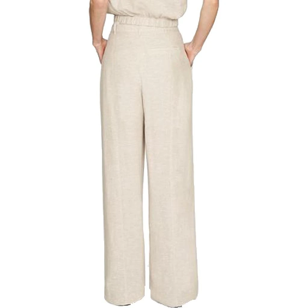 商品B New York|B New York Womens Eco Linen Blend High Waist Wide Leg Pants,价格¥216,第2张图片详细描述