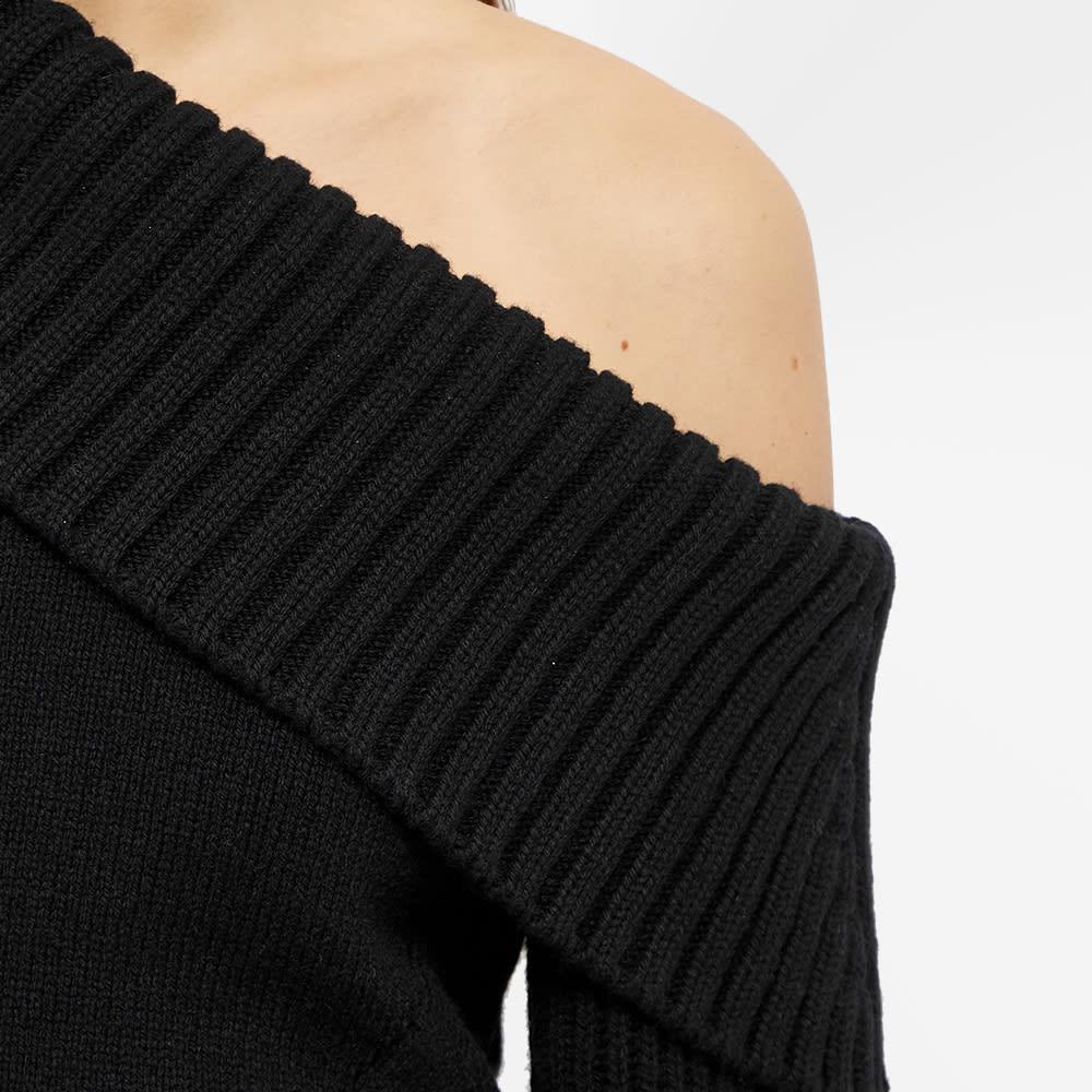 Alexander McQueen Long Sleeve Off Shoulder Knit Top商品第5张图片规格展示
