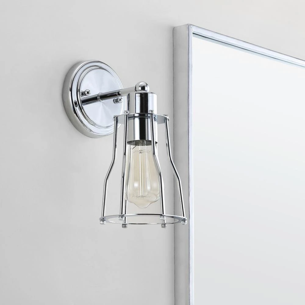 商品JONATHAN Y|Evelyn 5.13" 1-light Metal Vanity Light,价格¥347,第3张图片详细描述