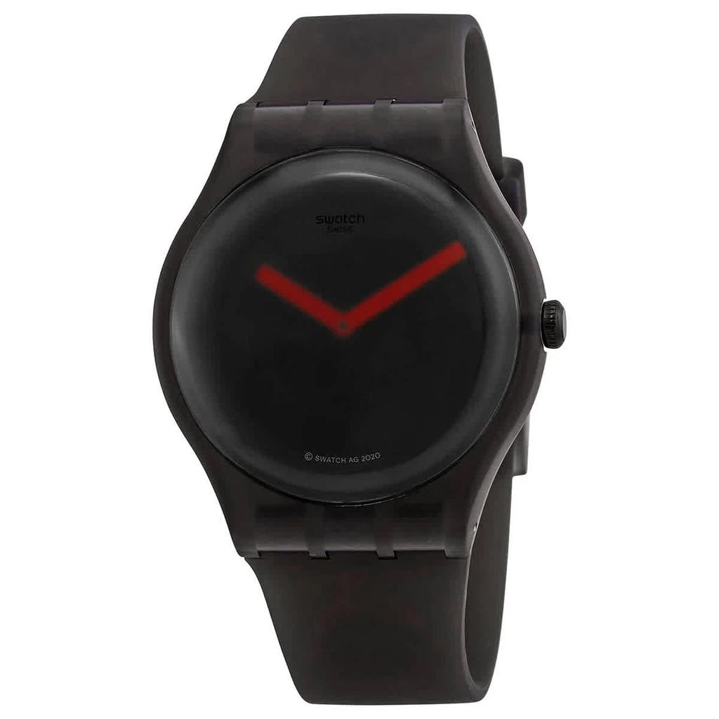 商品Swatch|Black Blur Quartz Transparent Dial Men's Watch SUOB183,价格¥499,第1张图片