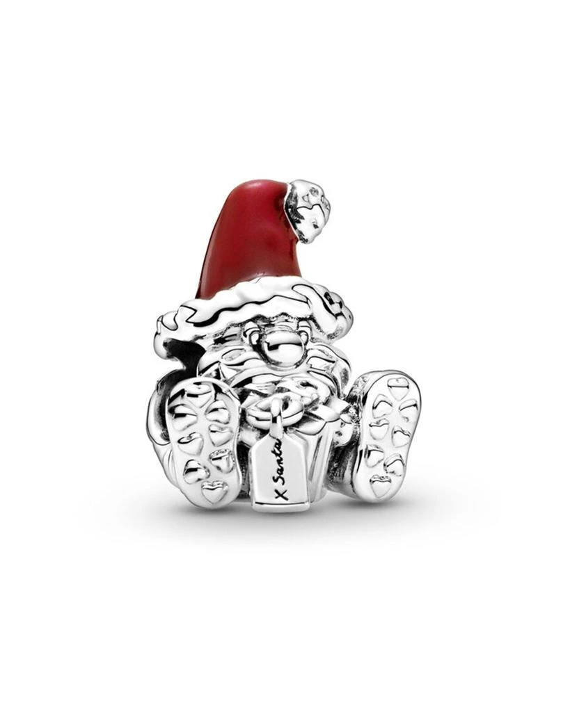 商品PANDORA|Pandora Silver Enamel Seated Santa Claus & Present Charm,价格¥184,第4张图片详细描述