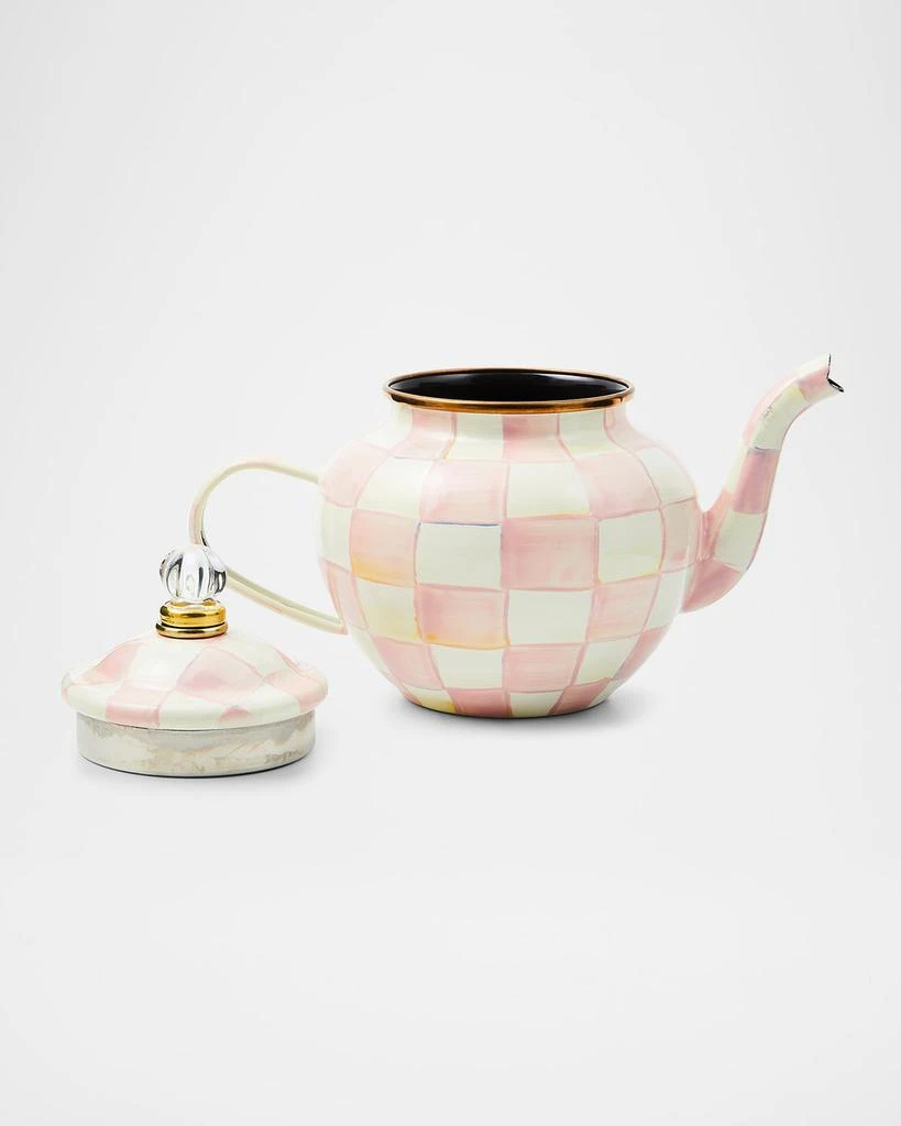 商品MacKenzie-Childs|Rosy Check Enamel Teapot, 4 Cup,价格¥1008,第2张图片详细描述