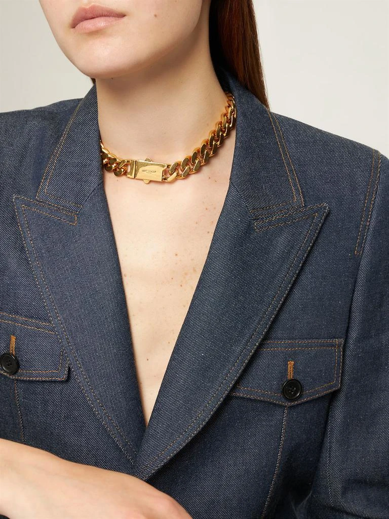 商品Yves Saint Laurent|Two Tone Chunky Chain Short Necklace,价格¥7002,第1张图片
