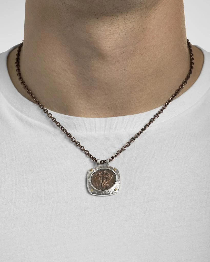 商品Jorge Adeler|Men's 18K White Gold Reversible Victory Coin Pendant,价格¥38432,第2张图片详细描述