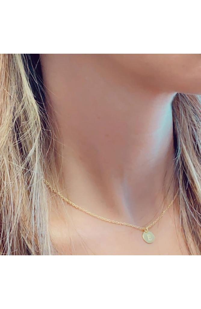 商品Savvy Cie Jewels|18K Yellow Gold Vermeil Classic Initial Choker Necklace,价格¥222,第4张图片详细描述
