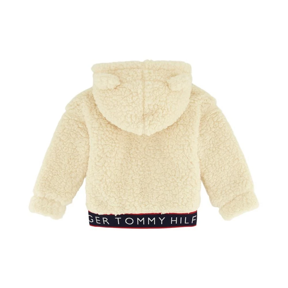商品Tommy Hilfiger|Baby Girls Minky Hooded Jacket,价格¥135,第2张图片详细描述