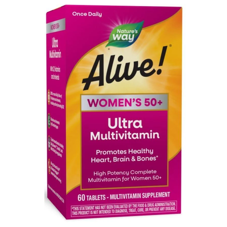 商品Nature's Way|Once Daily Women's 50+ Ultra Potency Multivitamin Tablets,价格¥84,第1张图片