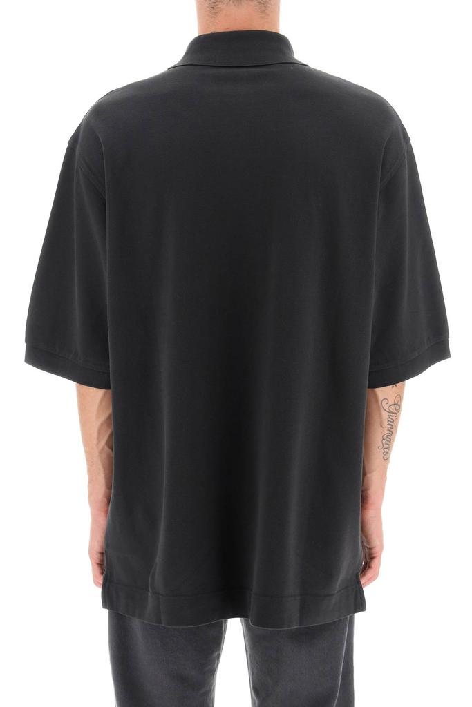 Acne Studios Oversized Polo Shirt With Embroidered Logo商品第3张图片规格展示