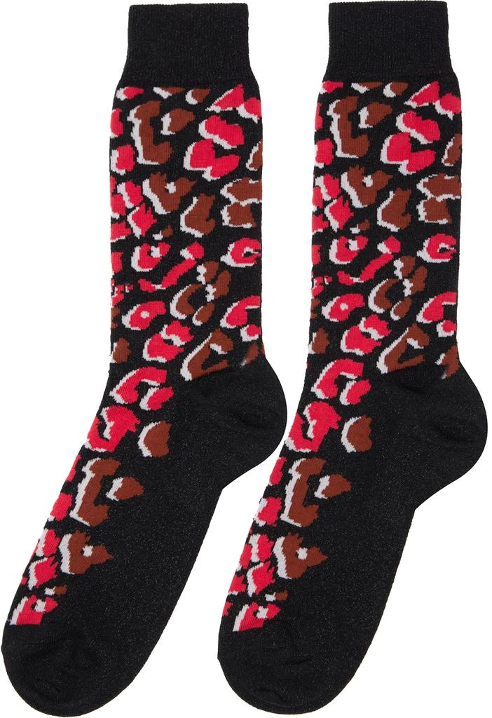 商品Paul Smith|Two-Pack Black & Gray Leopard Socks,价格¥153,第5张图片详细描述